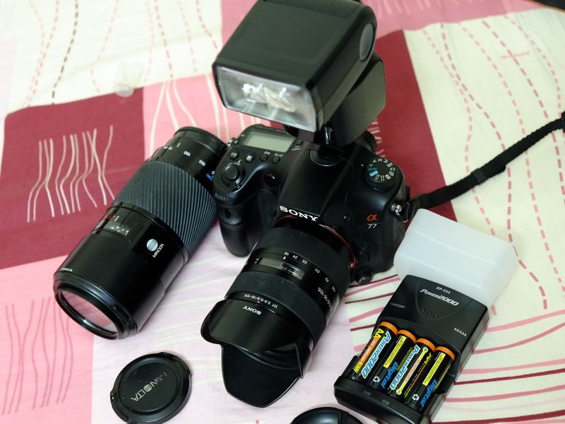 Bán Sony A77, Lens Sony 16-105, Beercan 70-210, Flash Metz 44 AF-1 cho Sony - 1