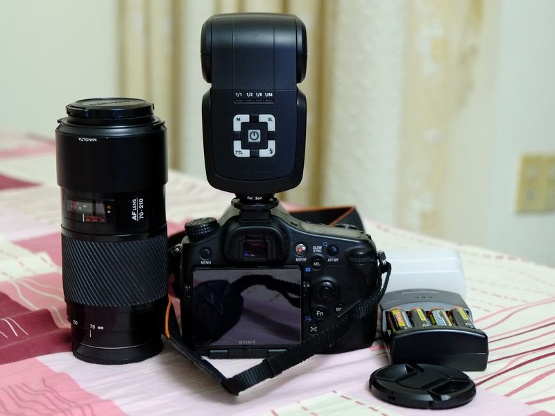 Bán Sony A77, Lens Sony 16-105, Beercan 70-210, Flash Metz 44 AF-1 cho Sony - 2