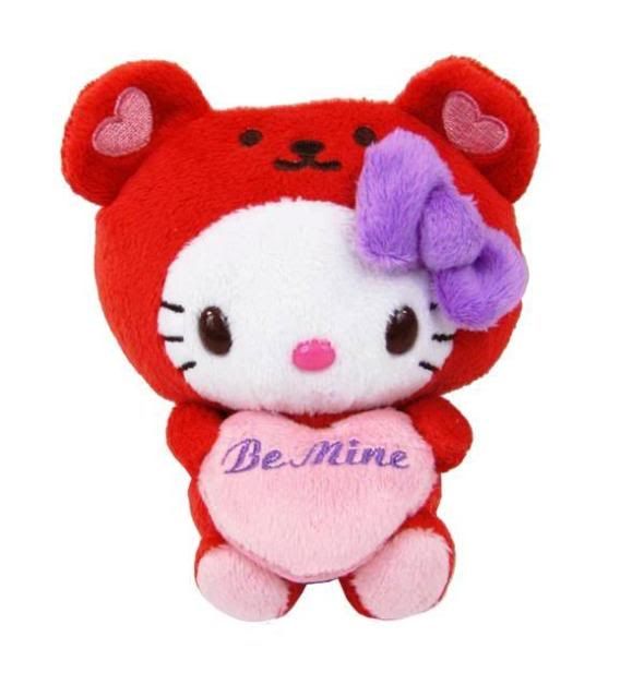 hello kitty valentine plush