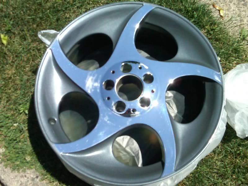 F/S staggard mb alphards chrome face powder coat inserts 1500obo VW