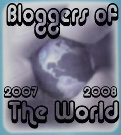 Bloggers of the World Award awarded by Chris