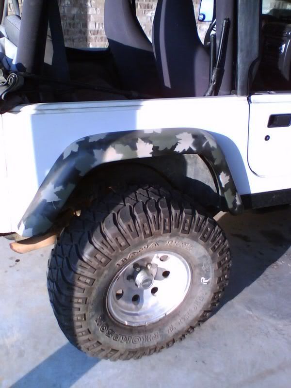 Camo fender flares for jeep