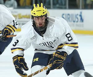 2007 draft pick Aaron Palushaj is a leader for Red Berenson's Michigan Wolverines