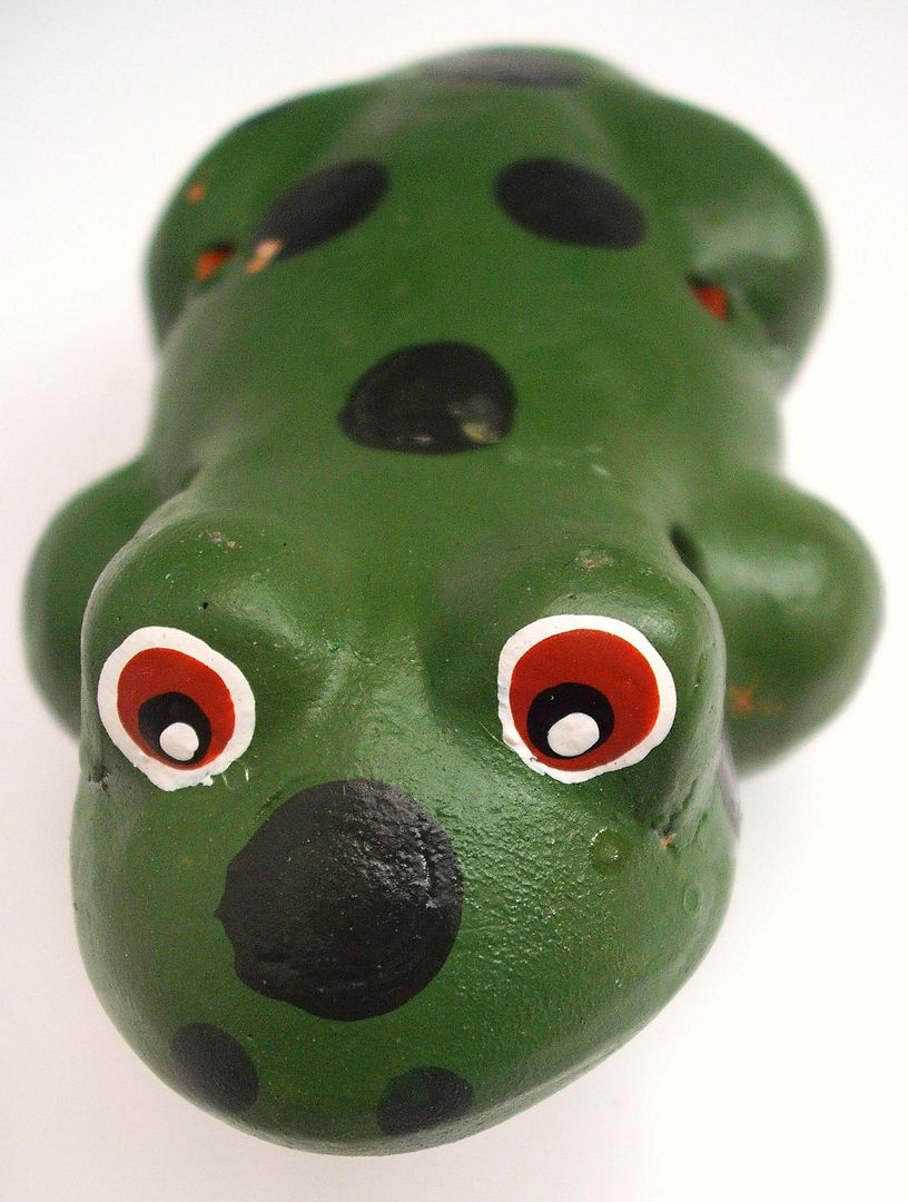 Clay Animal Ocarina Peruvian World Instrument FROG