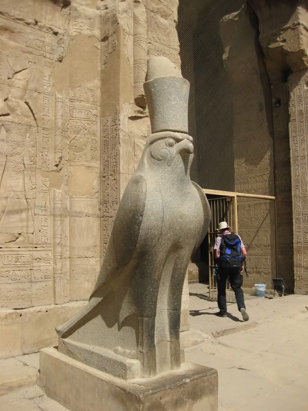 Edfu - Statue of Horus Pictures, Images and Photos