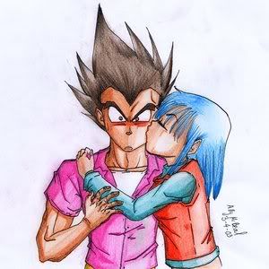 Dragon+ball+z+vegeta+and+bulma+kiss