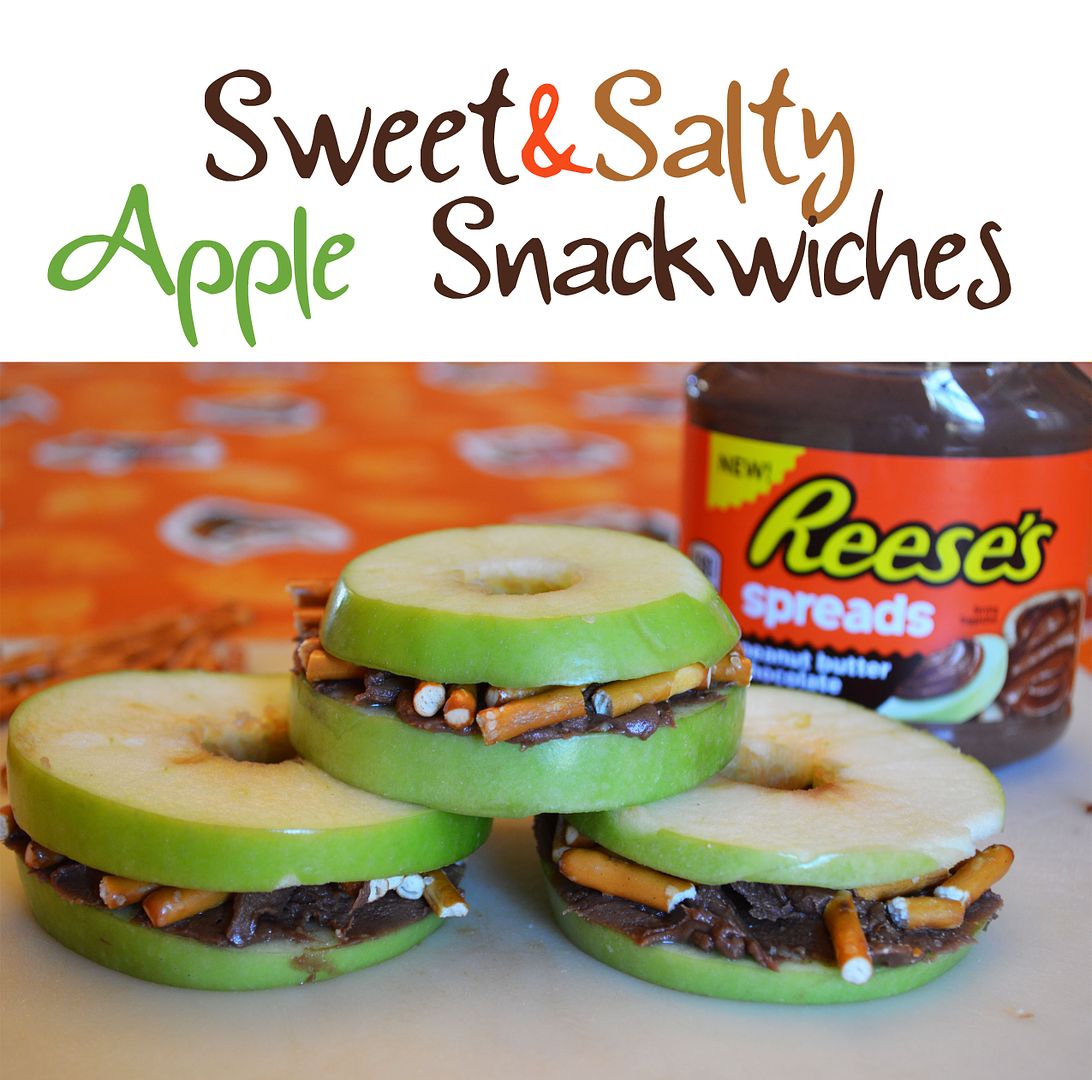 Sweet & Salty Apple Snackwiches with Reese's Spreads