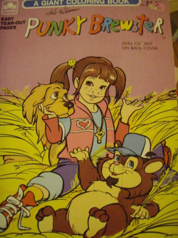 Punky Brewster 80's Coloring Book Image Punky Brewster 80's Coloring