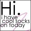 hi i have cool socks on today Pictures, Images and Photos