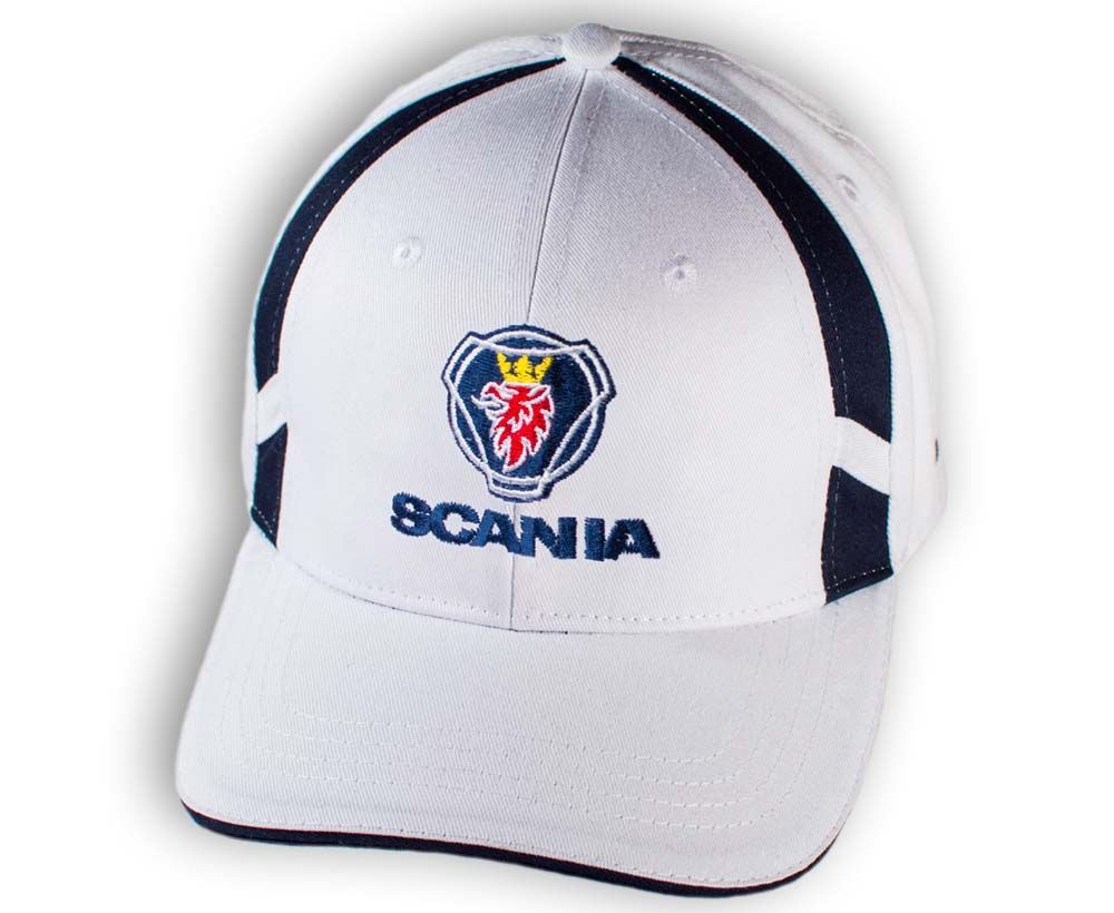 SCANIA unisex Baseball Cap Hat. 100% cotton. White color ...