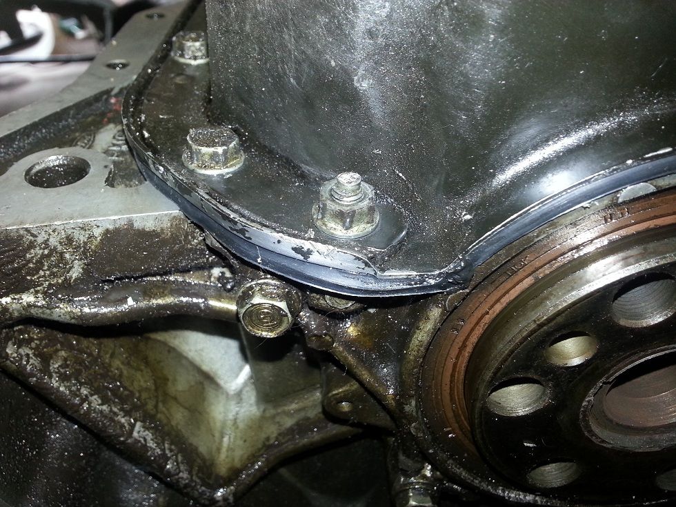 Sump gasket leaking