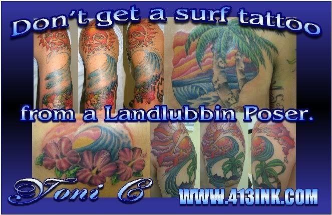 surf tattoos