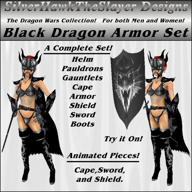 female black armor