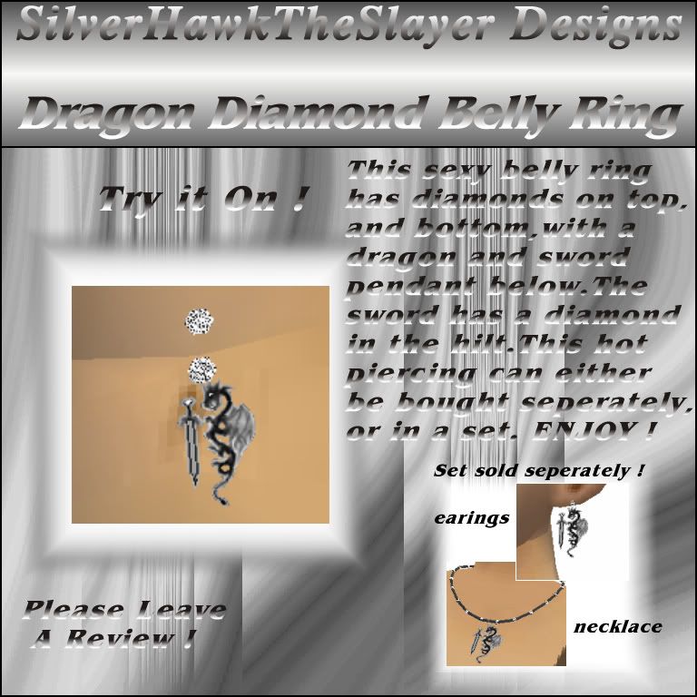Dragon Diamond Belly Ring