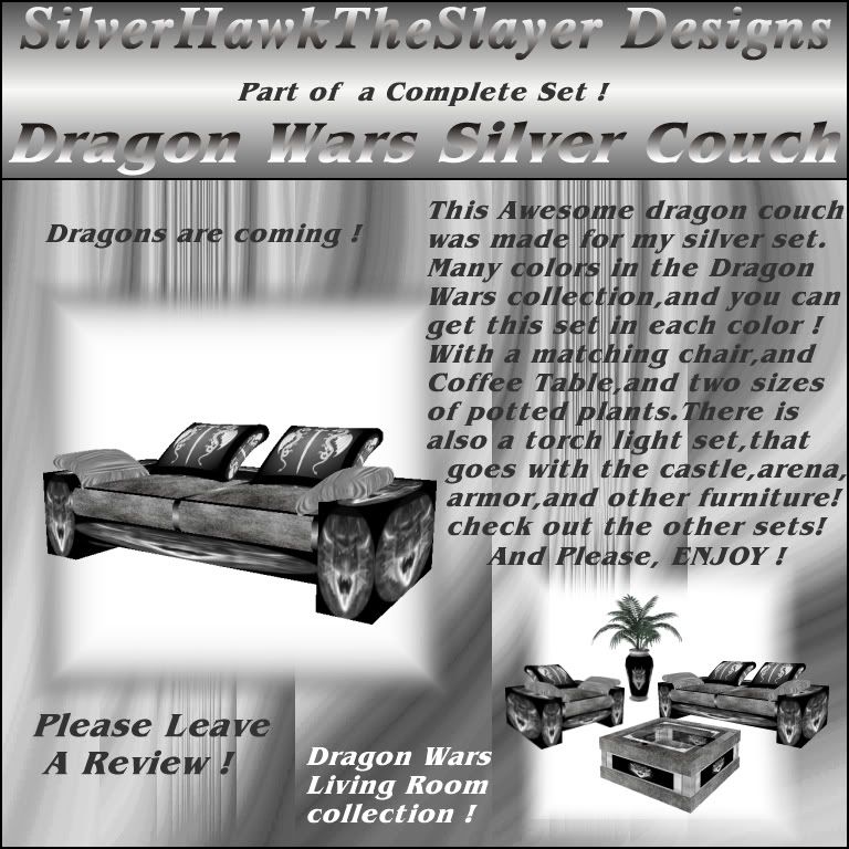 DW Couch Silver