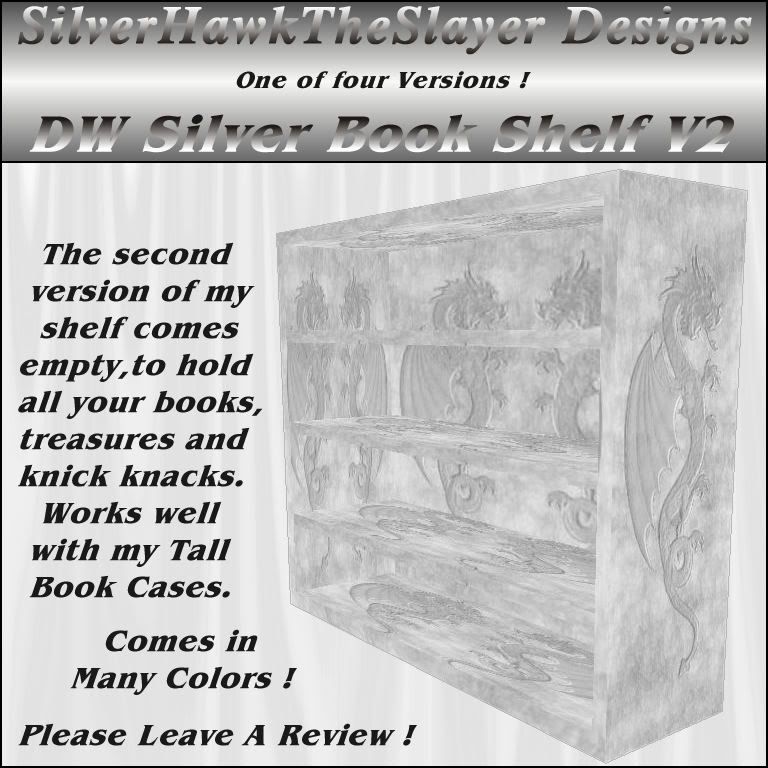 Silver Book Shelf V2 Long