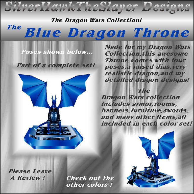 blue dragon throne