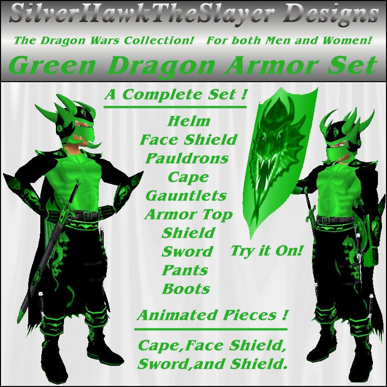 male green armor
