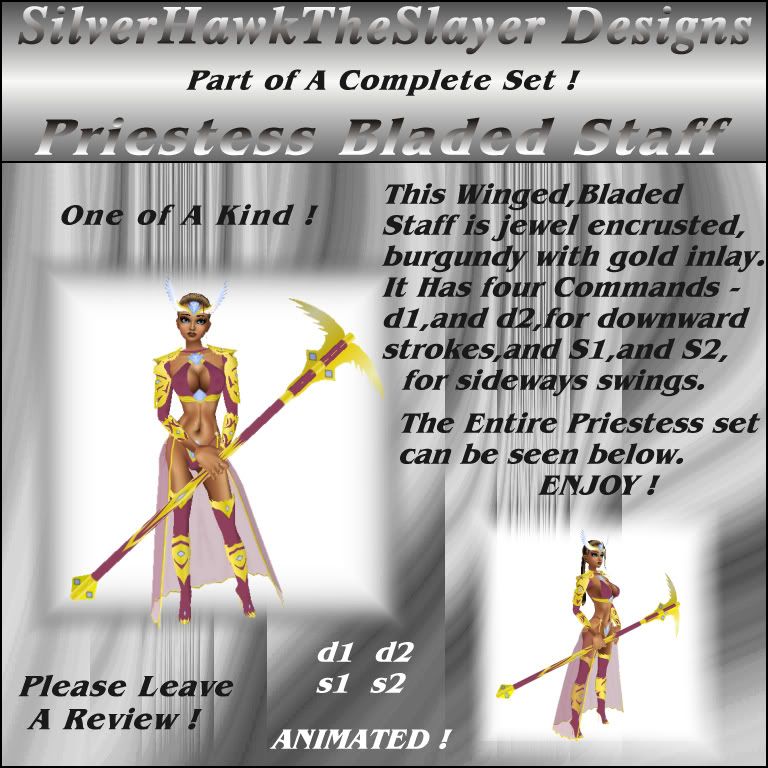 priestess blade staff, for imvu...