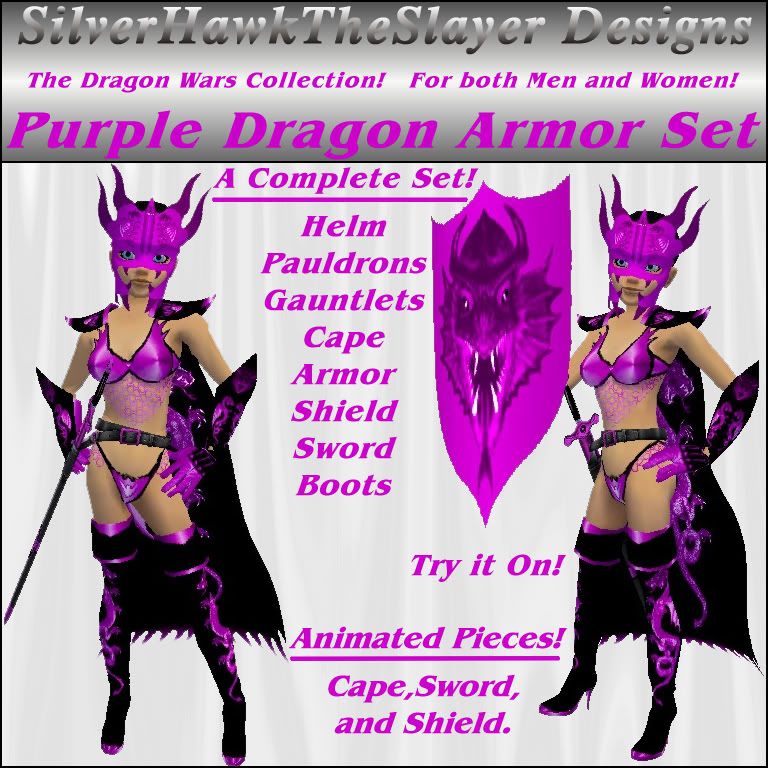 female purple armor