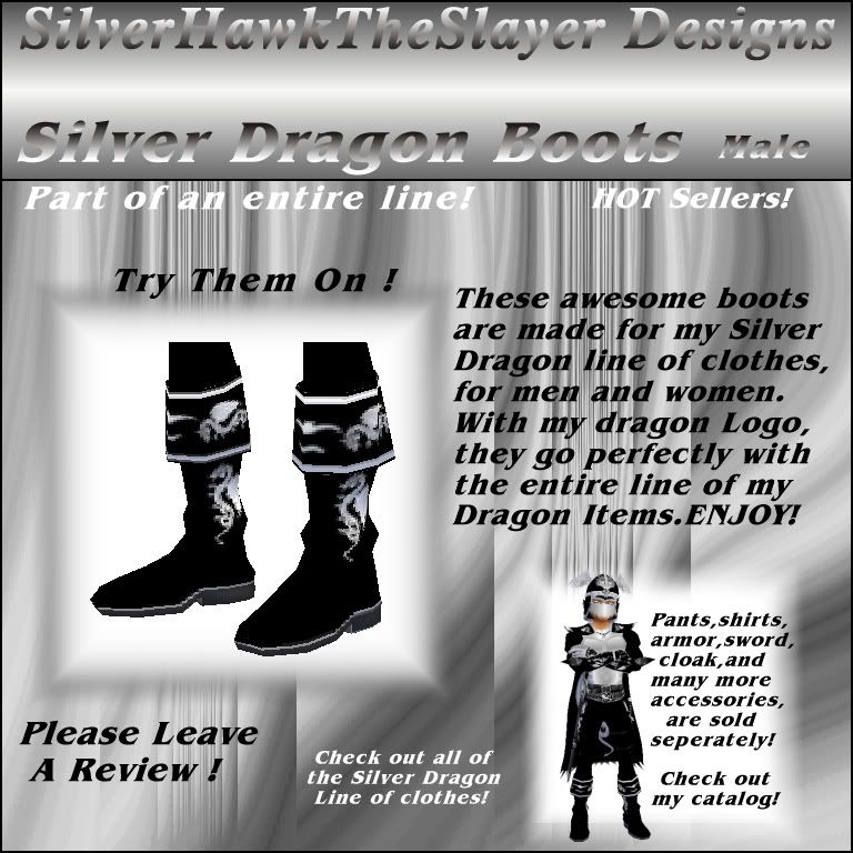 Silver Dragon Boots V1