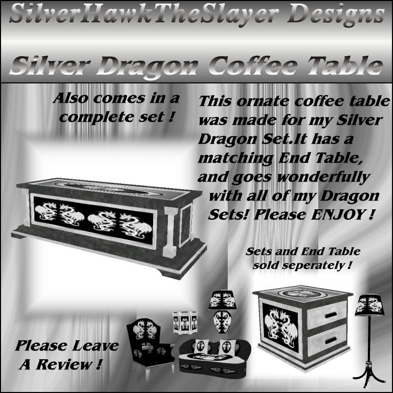 Silver Dragon Coffee Table