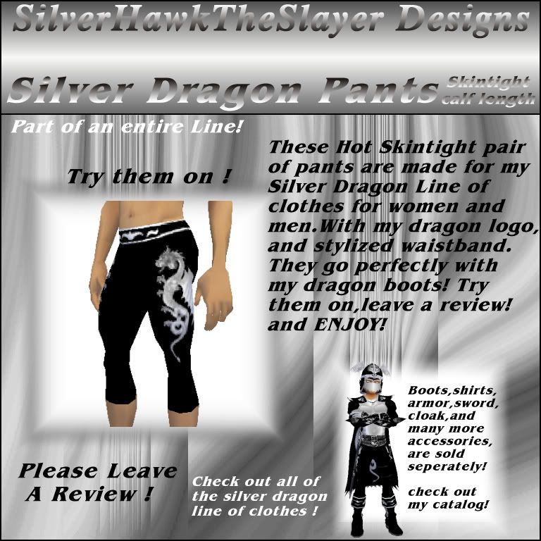 Silver Dragon Pants