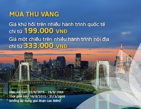 Vietnam Airlines "chào hè" bán vé giá thấp nhất từ 333.000 đồng