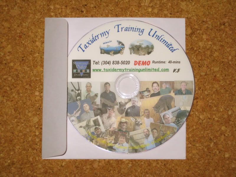 Taxidermy Training DVD! Taxidermy mail 2!