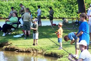 free fishing day at concord park in farragut tennessee. Farragut is located in the West Knoxville area of east Tennessee
