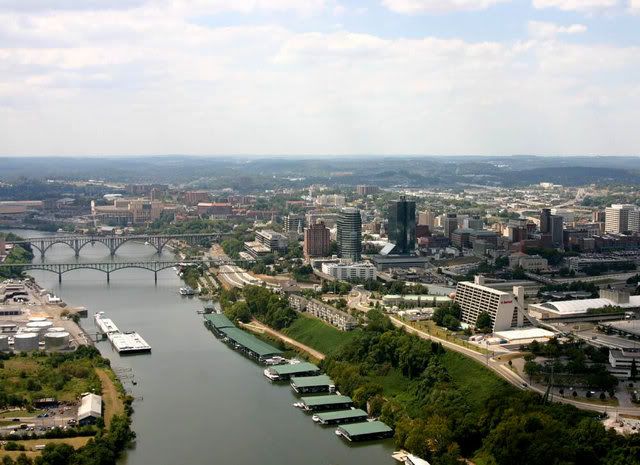 knoxville river from the air