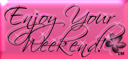pink glitter enjoy your weekend