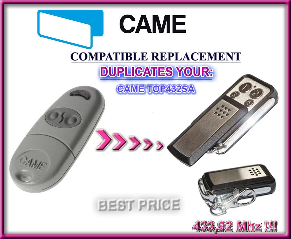 CAME TOP432EE Cloner 433,92Mhz CAME TOP434EE compatible télécommande