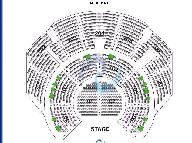 Beau Rivage Theater Seating Chart