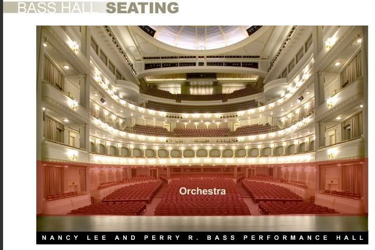 Bass Hall Seating Chart Parterre